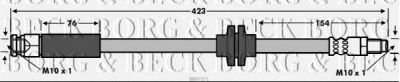 BORG & BECK bbh7571 -  Тормозной шланг